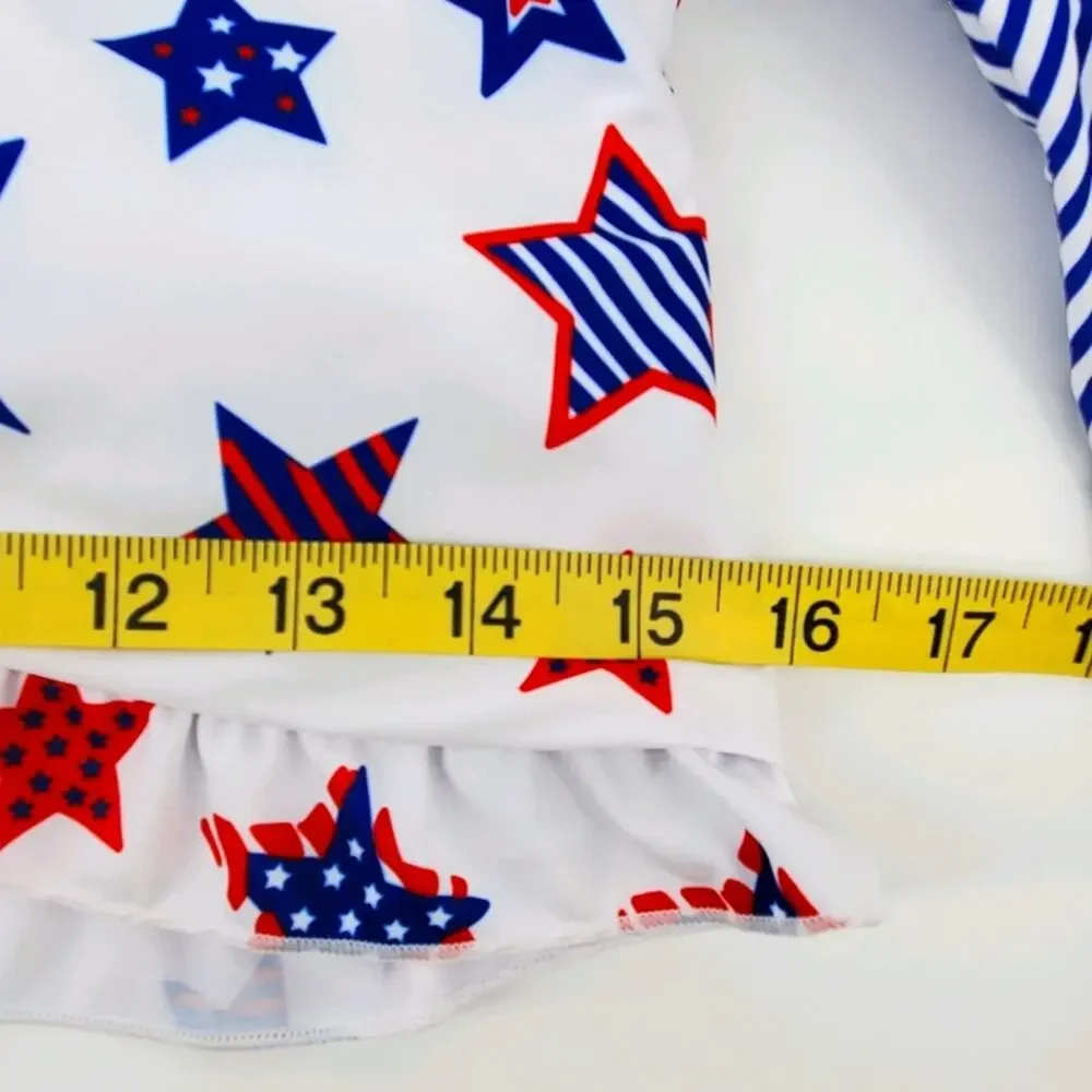 NWT Zaful Red, White & Blue Bikini size 8 - Picture 9 of 11